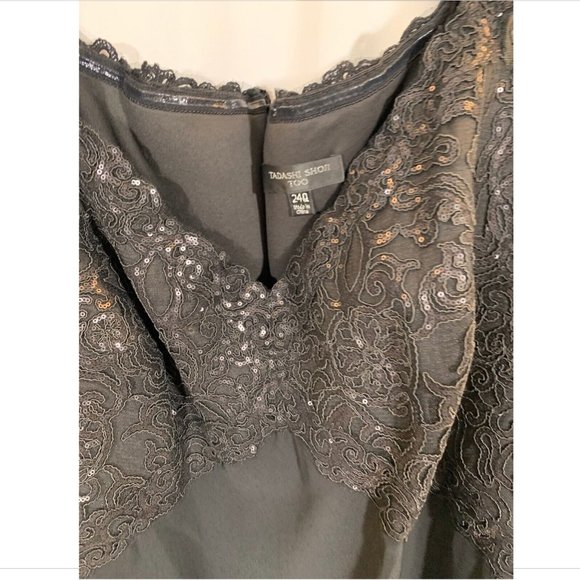 NEW $508 Tadashi Shoji Allyson Off Shoulder‎ Evening Gown [ PLUS Size 24Q 24W ] - Picture 5 of 11